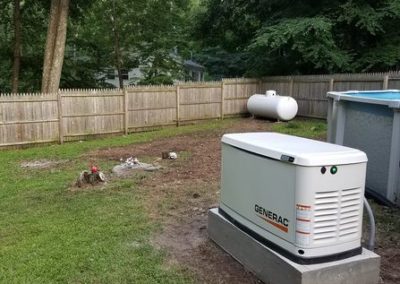 Backyard home generator installed by Pike County Generator